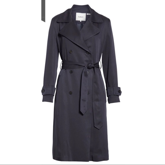 Ba&sh Zurich Navy Blue Trench Ba & Sh - Picture 3 of 8